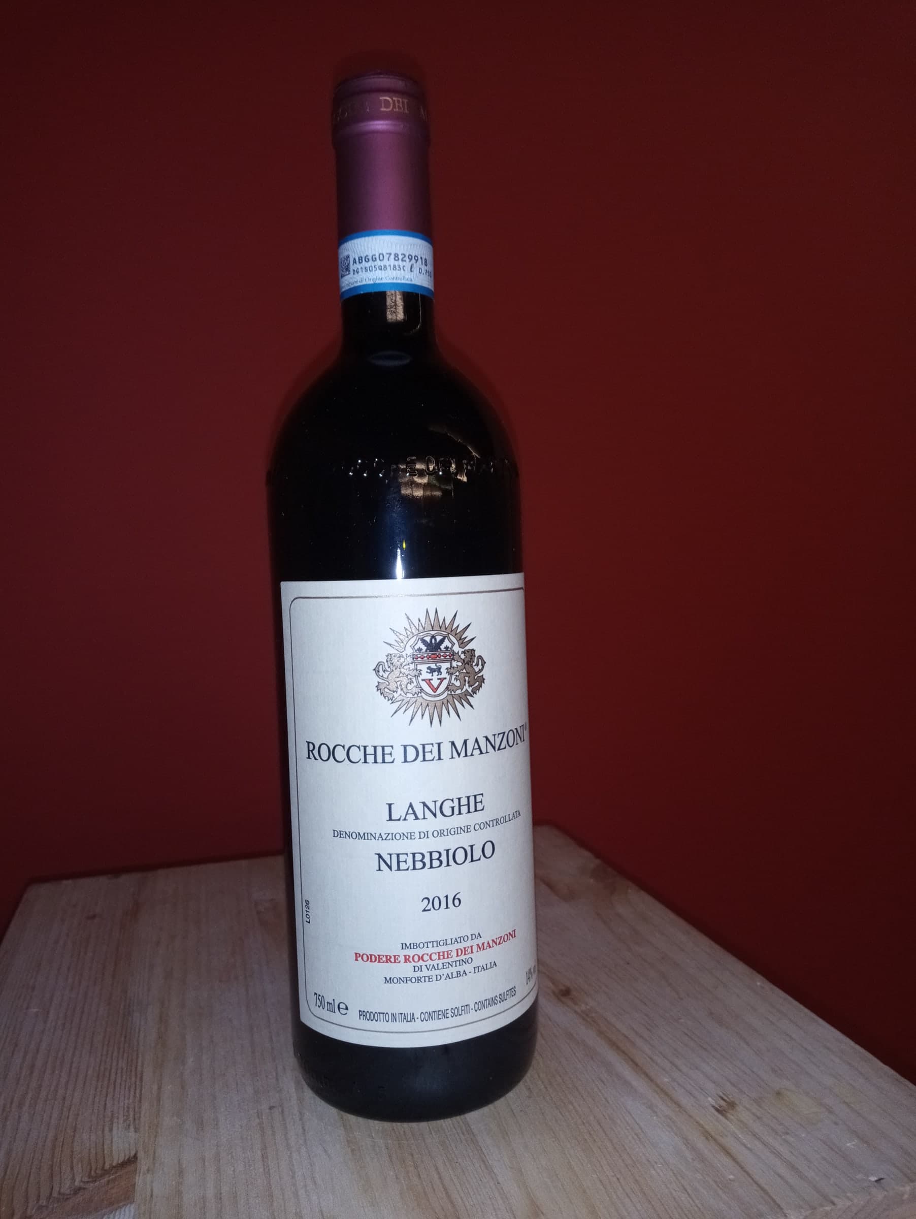 Langhe Nebbiolo von Rocche dei Manzoni, 0,75 l, weitere Ansicht