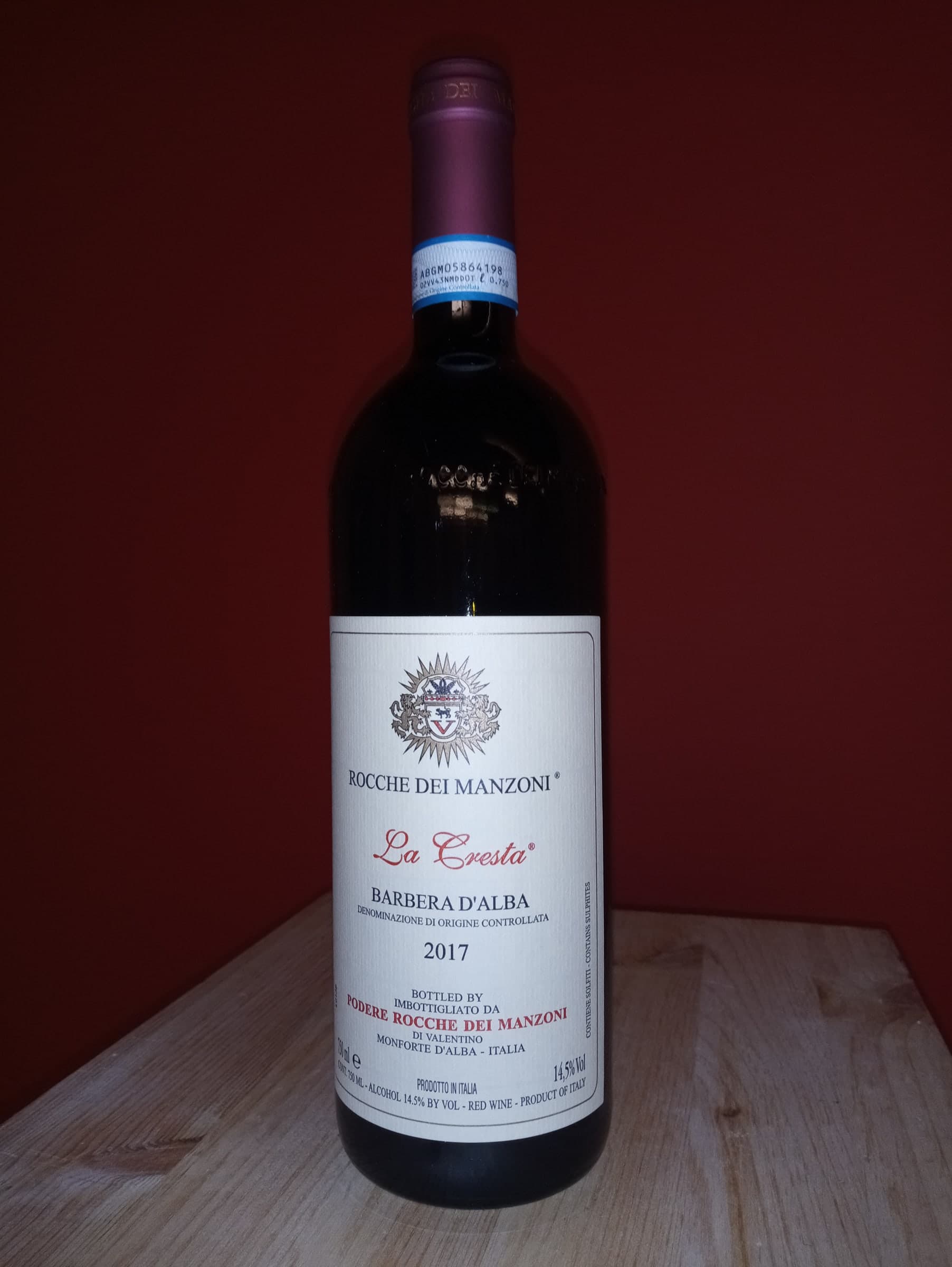 Barbera d’Alba La Cresta von Rocche dei Manzoni, 0,75 l