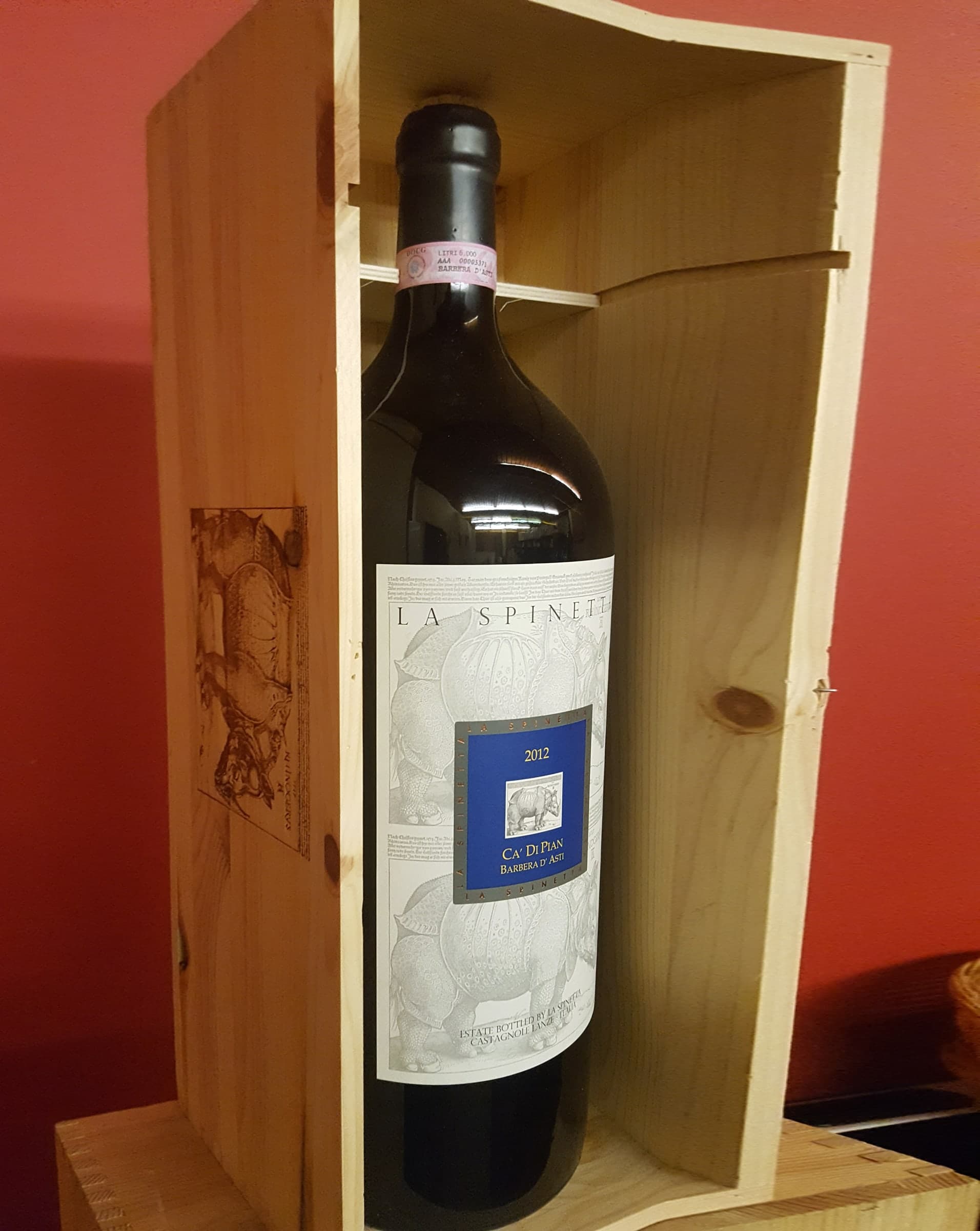 Barbera Cà di Pian von La Spinetta, Doppelmagnum 3 l, weitere Ansicht